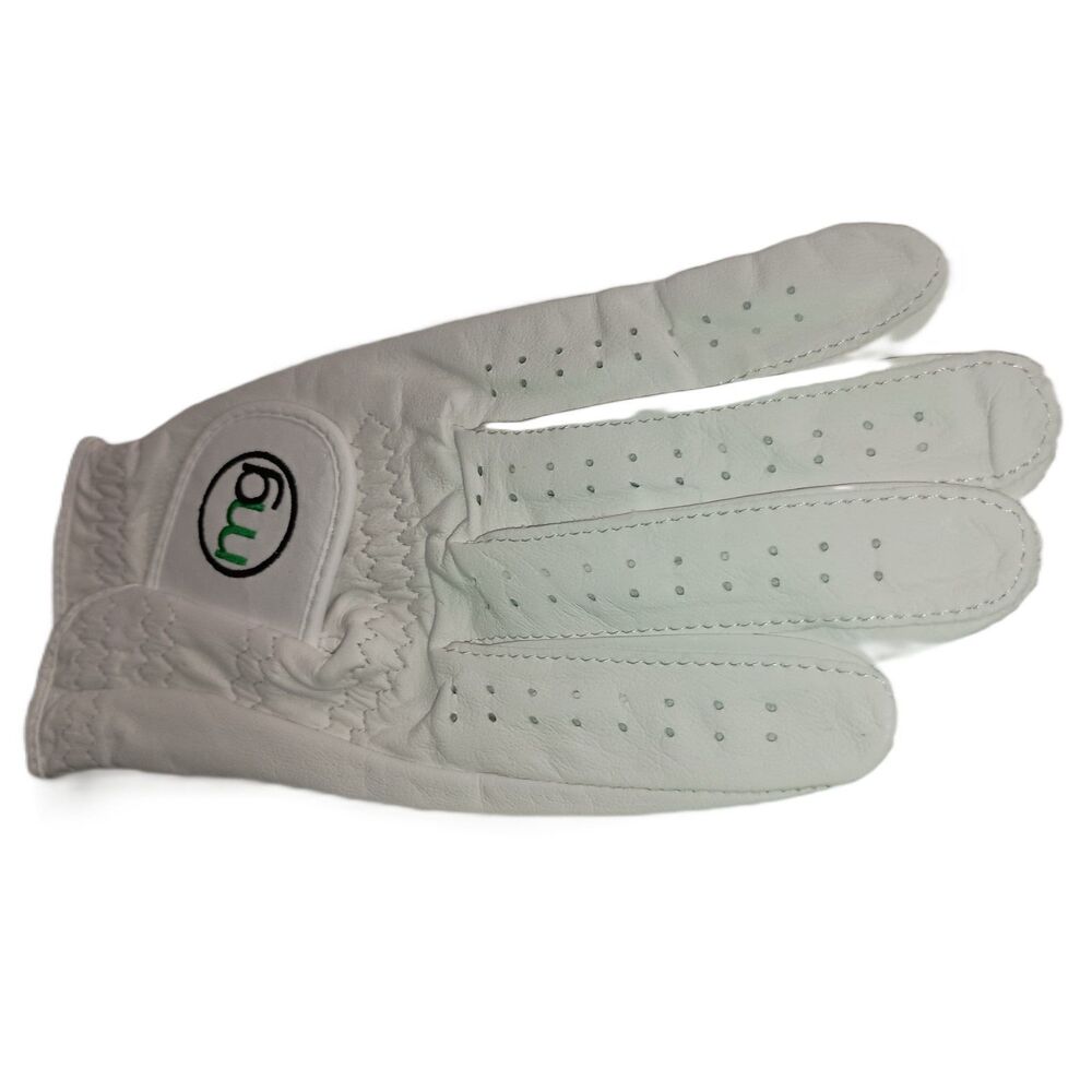 MG Golf DynaGrip White Golf Glove,  Regular Right, Men's Size M ()New)